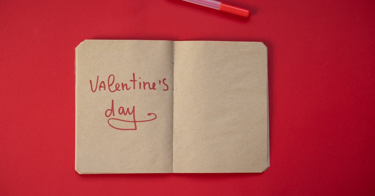 Is the word “bomb” muted in in-flight movies? - Paper notepad with inscription during Saint Valentines day