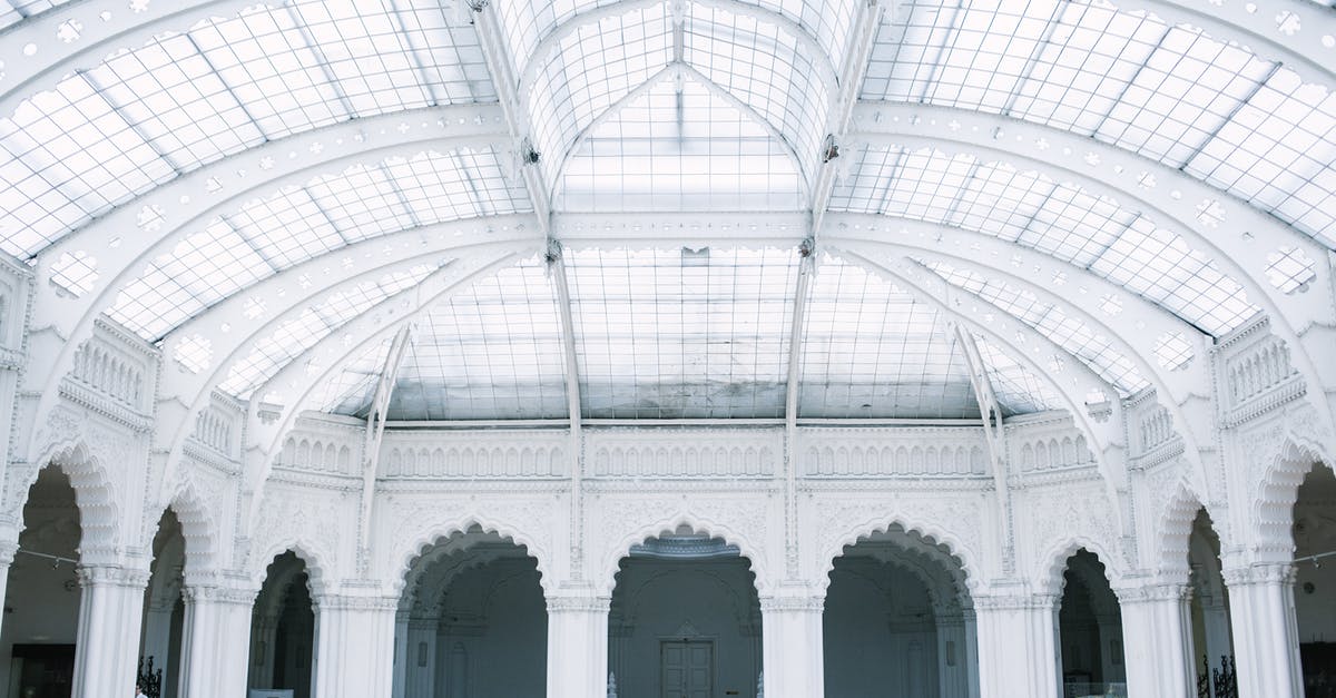 Is there a famous museum about conspiracies? - Arched structure with massive glass ceiling