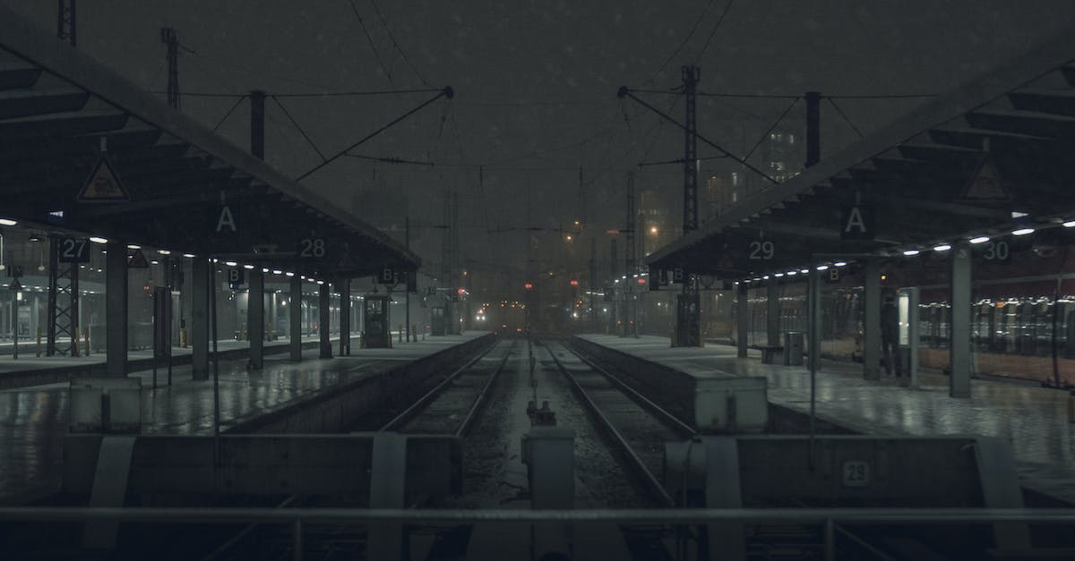 Is there another way to book train tickets from outside France/Netherlands? - Railroad station in night time