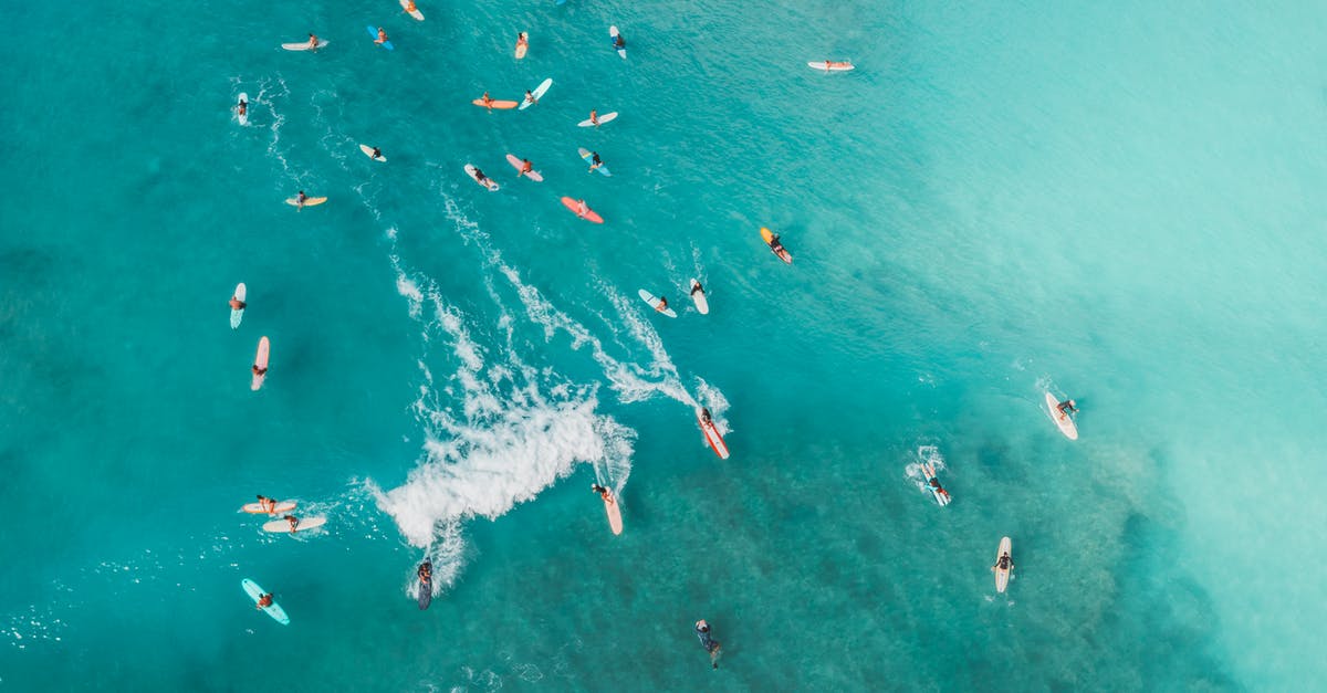 Is there any surfing in West Mersea - Aerial Photography of People Surfing