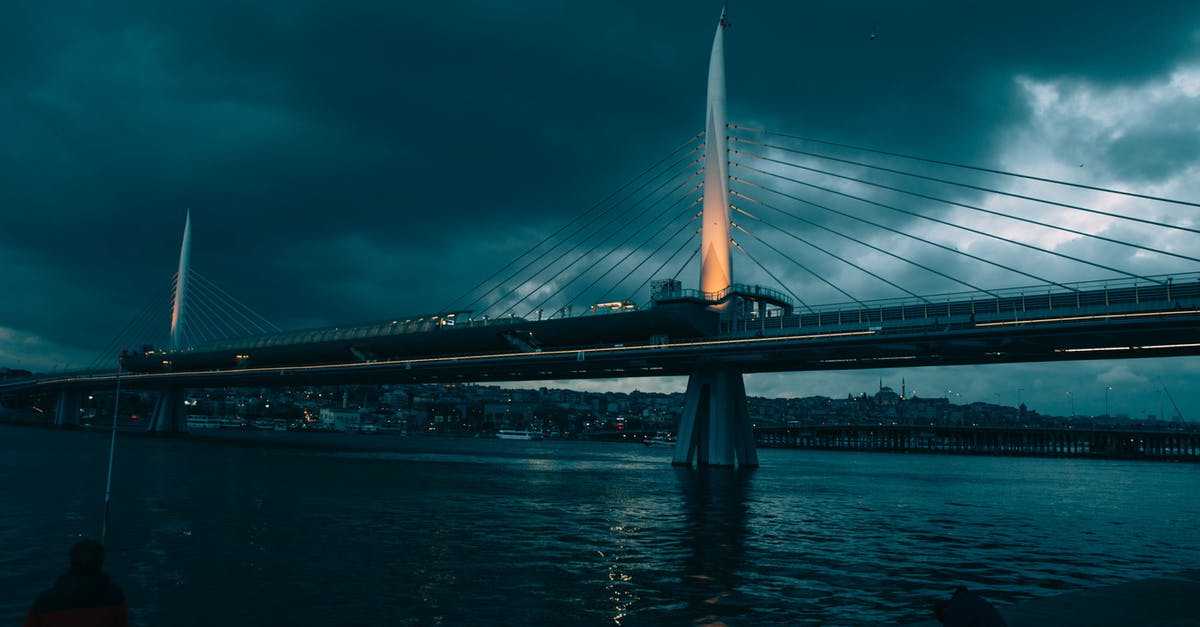 Istanbul - Bosphorus at night - Bridge in Istanbul at Night