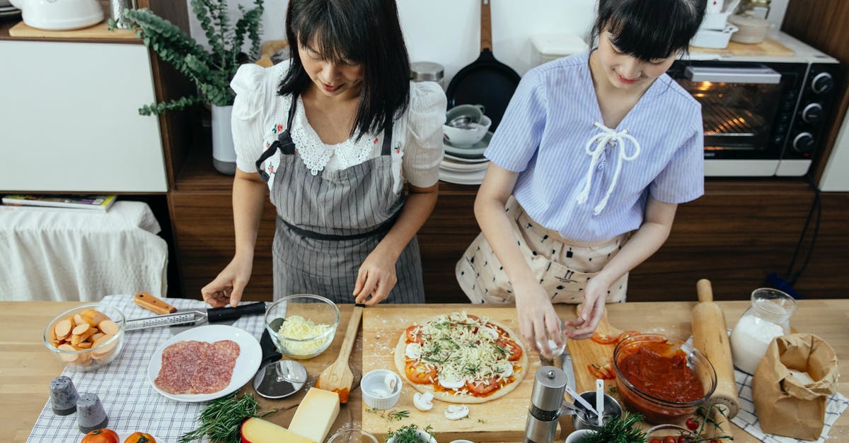 Italian consulate Schengen visa time - Ethnic women cooking pizza in kitchen