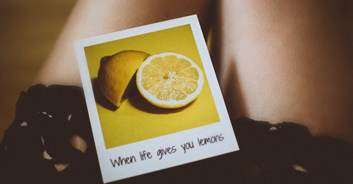 Japanese food "best before" codes - Lemon Photo on Person's Thigh