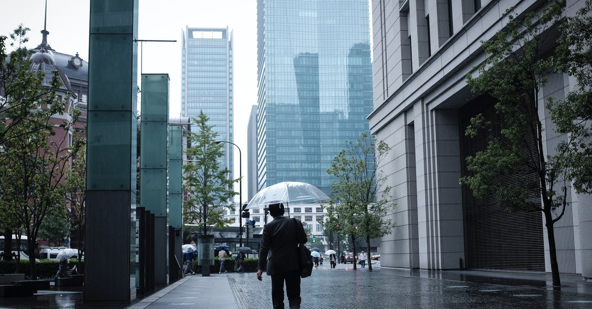 Judo experience in Tokyo (for a day or two) - Man With Umbrella Walking Outdoors During a Rainy Day