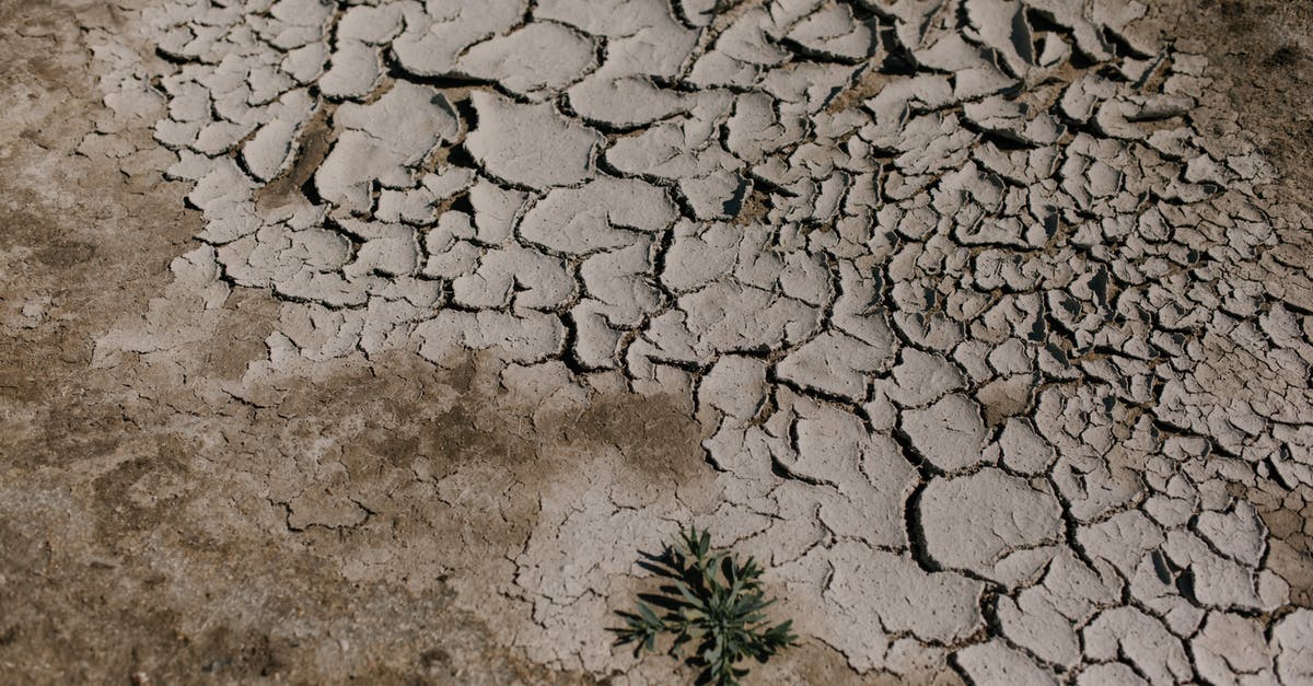 Keen sandals for use in hot, dry climates - Cracked dry ground in desert area