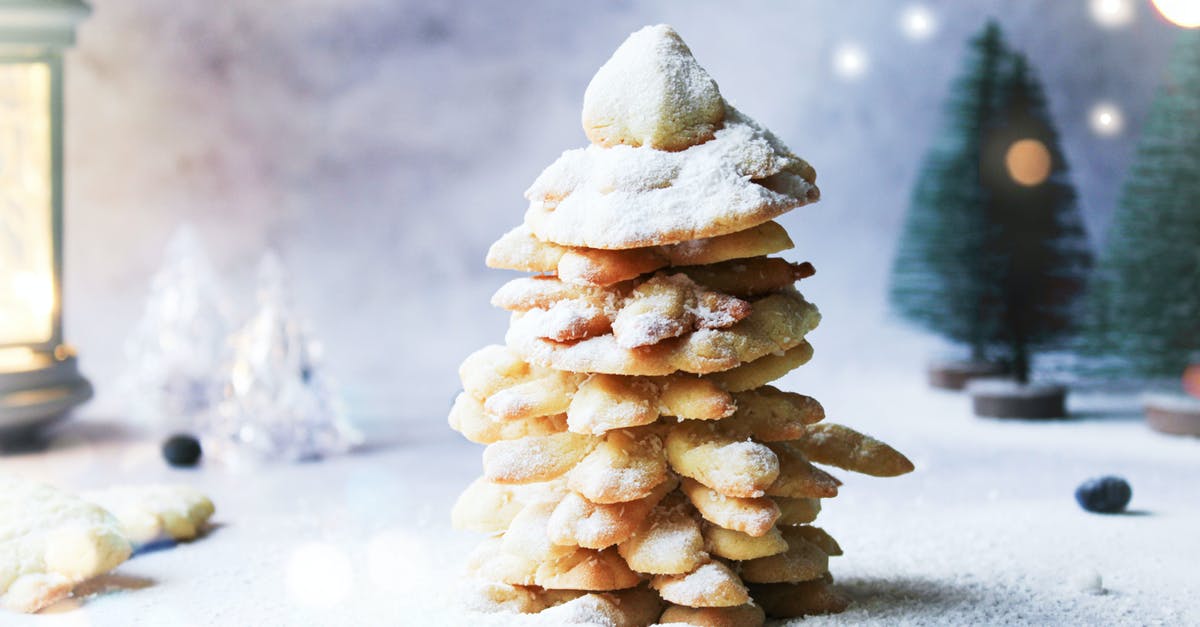 LA Universal Studios in Christmas [closed] - Cookie Decoration in Shape of Christmas Tree Sprinkled with Castor Sugar