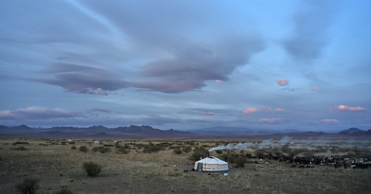 Land Rover in Mongolia with no hired driver - Yurt in spacious valley in summer evening