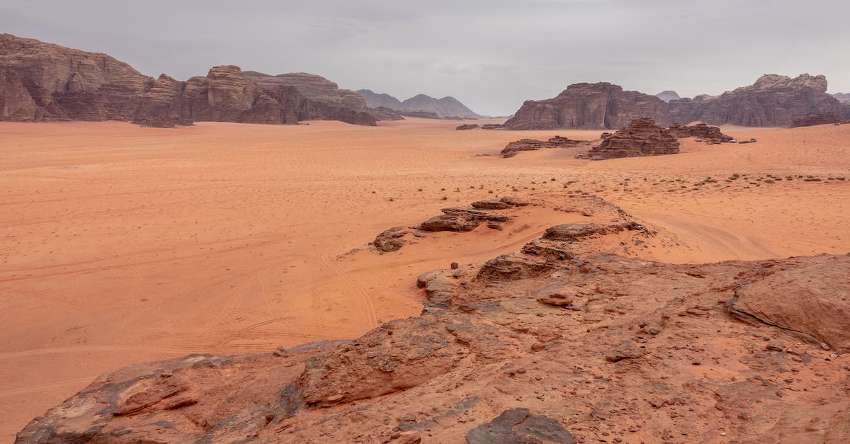 Land-based travel in the Middle East - Brown Sand and Gray Mountains