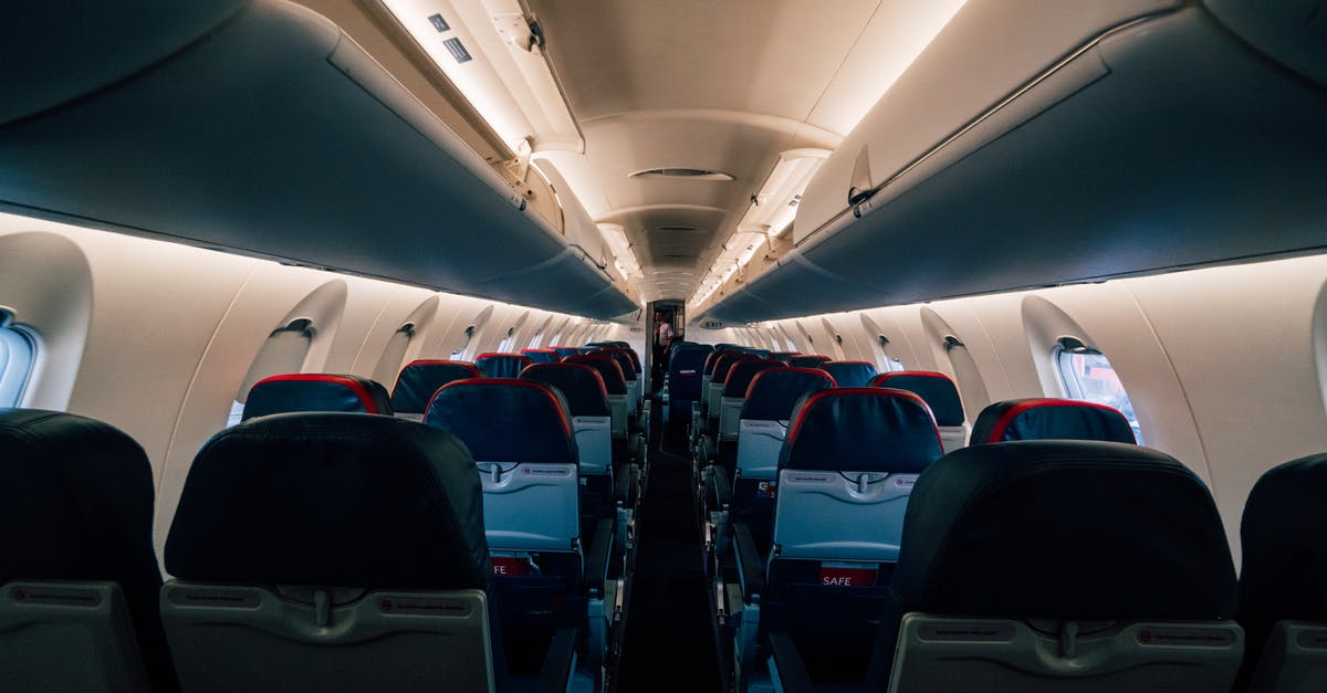 Las Vegas Airport Navigation from Customs to Departures - Inside of empty aircraft before departure