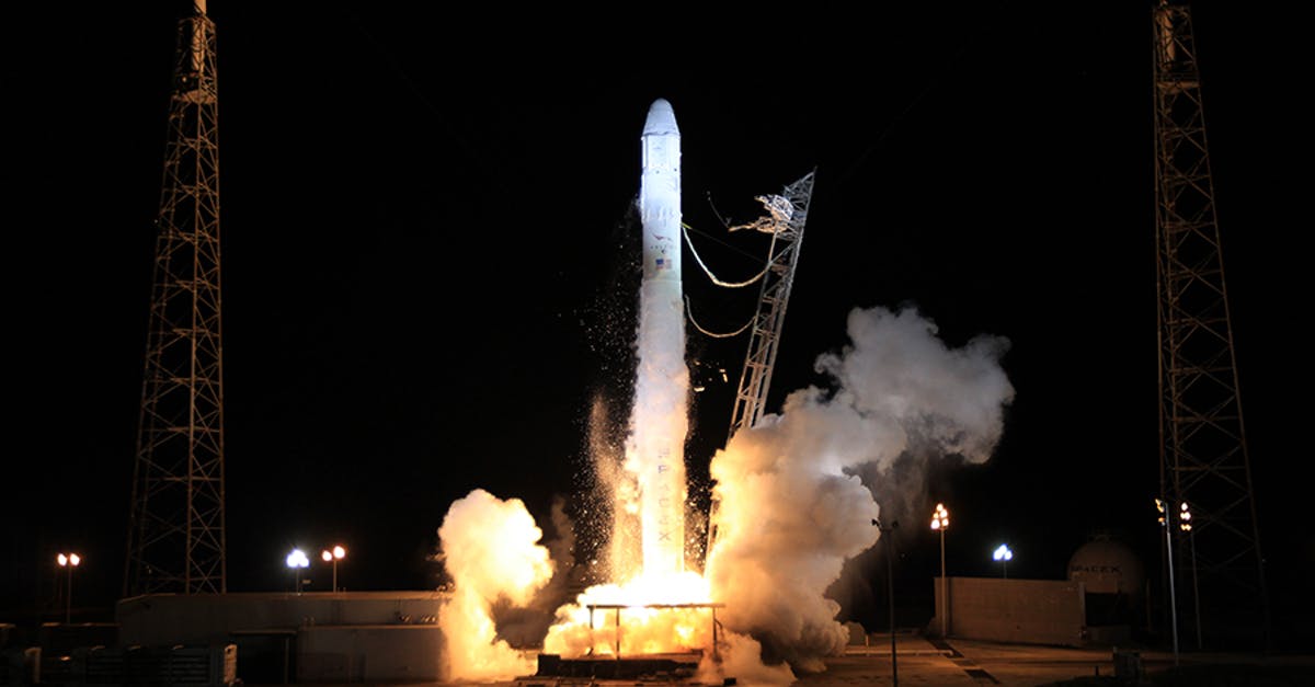 Layover Norwegian Air Shuttle [closed] - Modern solid rocket taking off into dark night sky during launching from spaceport