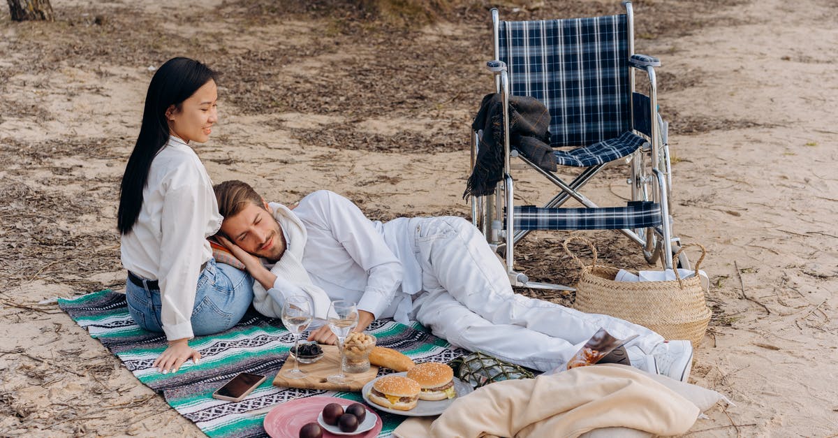 Leaving and entering the UK past Tier 5 visa end date - 2 Women Sitting on Blue and White Textile on Beach