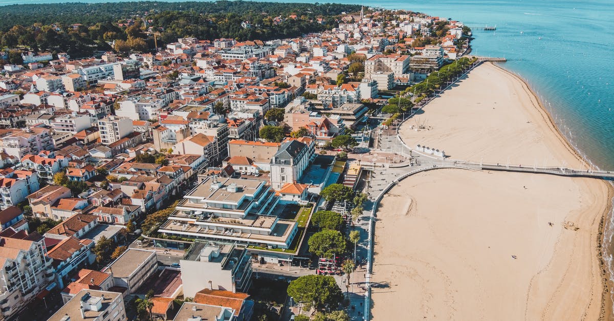 Leaving JFK with a French passport to enter Europe - Aerial View of Buildings near the Beach