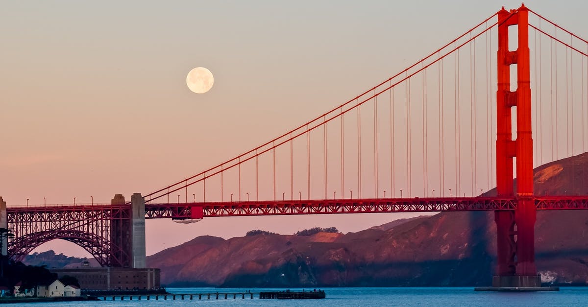 Leaving Schengen area - Golden Gate Bridge