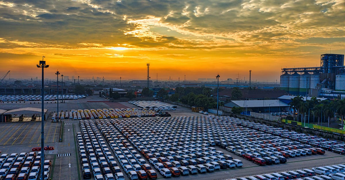 Legality of parking helpers (tukang parkir) in Indonesia - An Aerial Photography of Cars Parked Under the Cloudy Sky