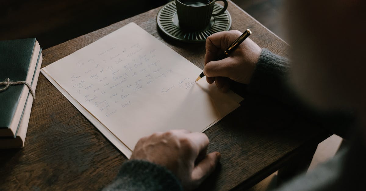 letter for hosting a person in germany - A Man Writing a Letter