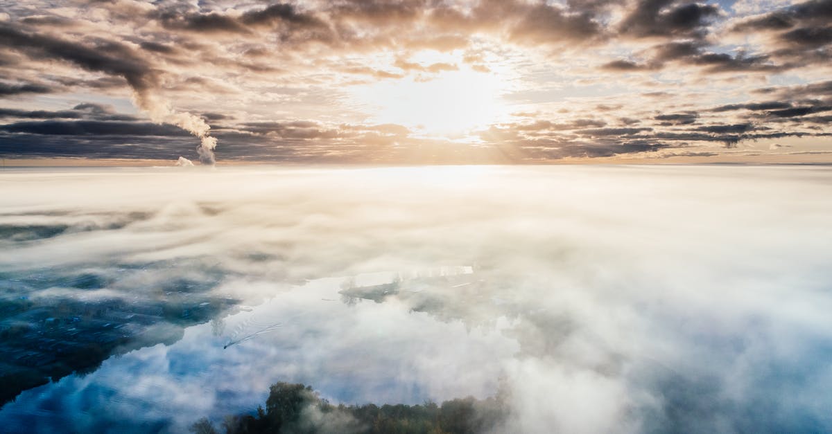 Light Shows in Europe - Blue and White Cloudy Sky Photo