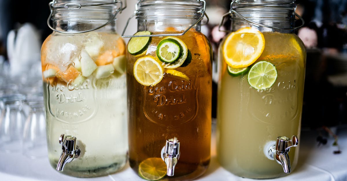 Liquid containers size at the airport [duplicate] - Three Juice Jar Dispensers