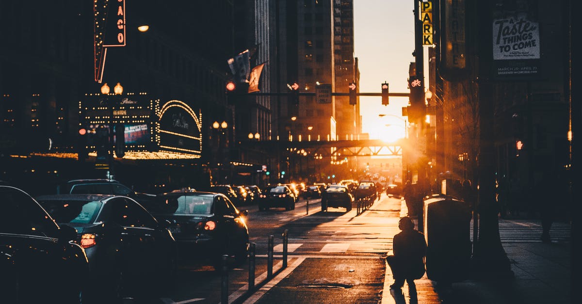 Local transportation from/to ORD Chicago Airport? - Cars on Road During Night Time