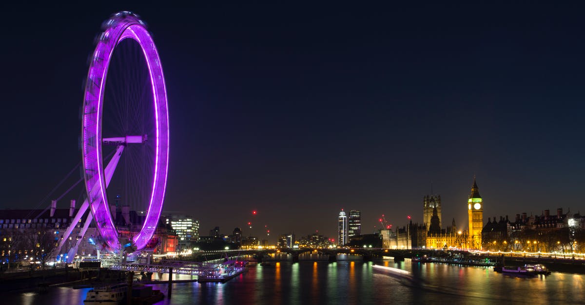 London to Oxford by boat - Lighted Ferrys Wheel Near Body of Water during Nighttime