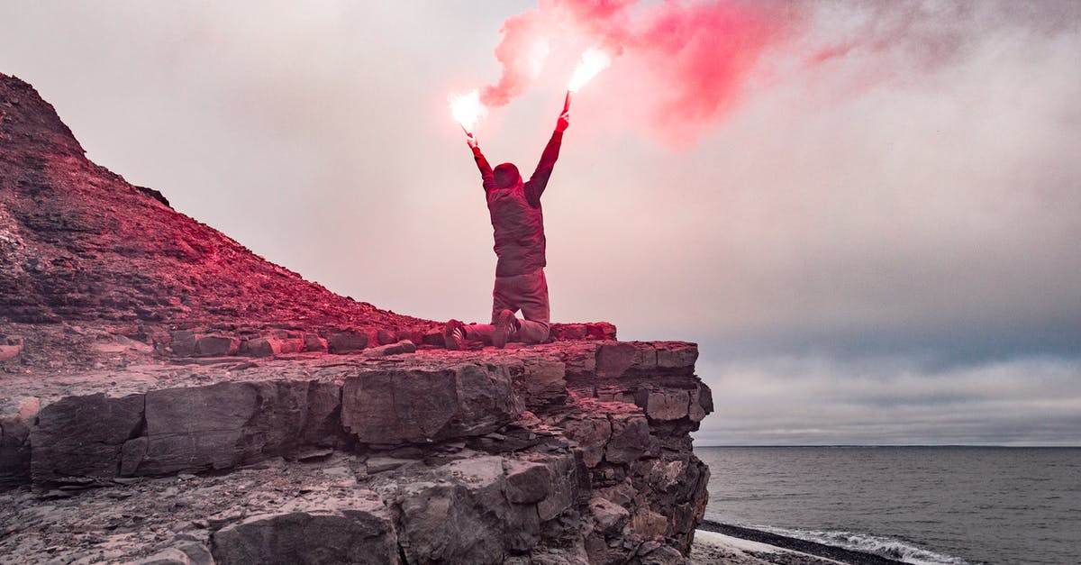 Lost and found on Cycladic islands - Man Holding Light on Top of a Cliff