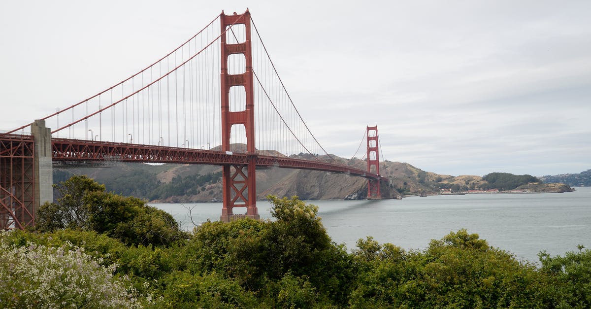 Lost european passports and visas in California - Golden Gate Bridge San Francisco California