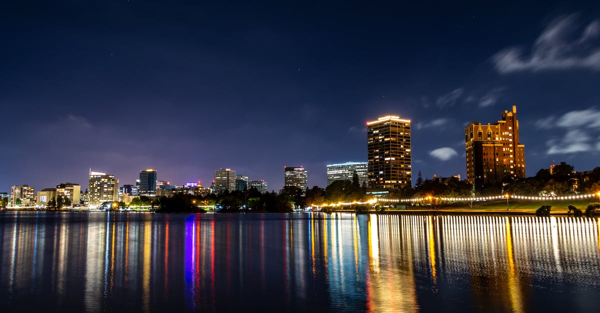 Lost european passports and visas in California - City Skyline during Night Time