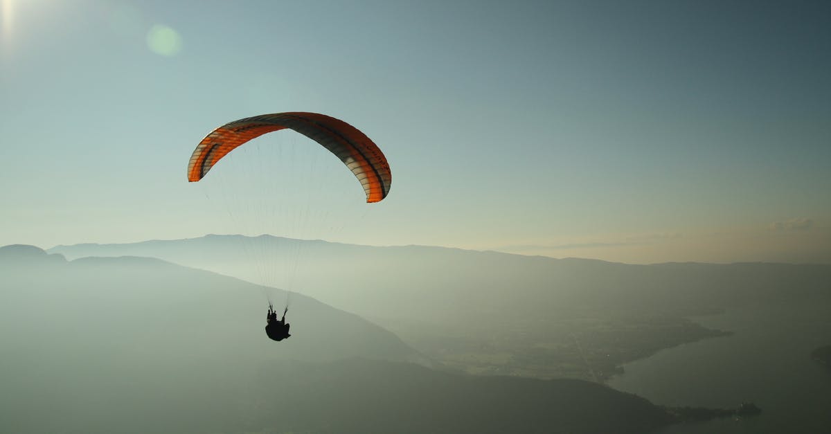 Lufthansa and transfer to flight on Sun Express - Man Using Parachute