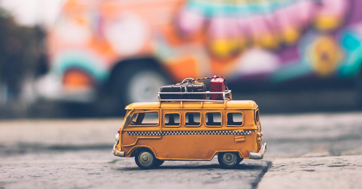 Luggage lockers at Jardin Majorelle in Marrakech? - Selective Focus Photography of Yellow School Bus Die-cast