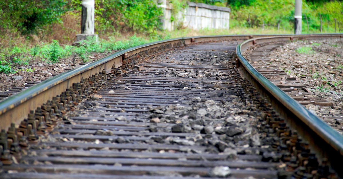 Maeklong Railway Timetable - Empty Railway in Close Up Shot