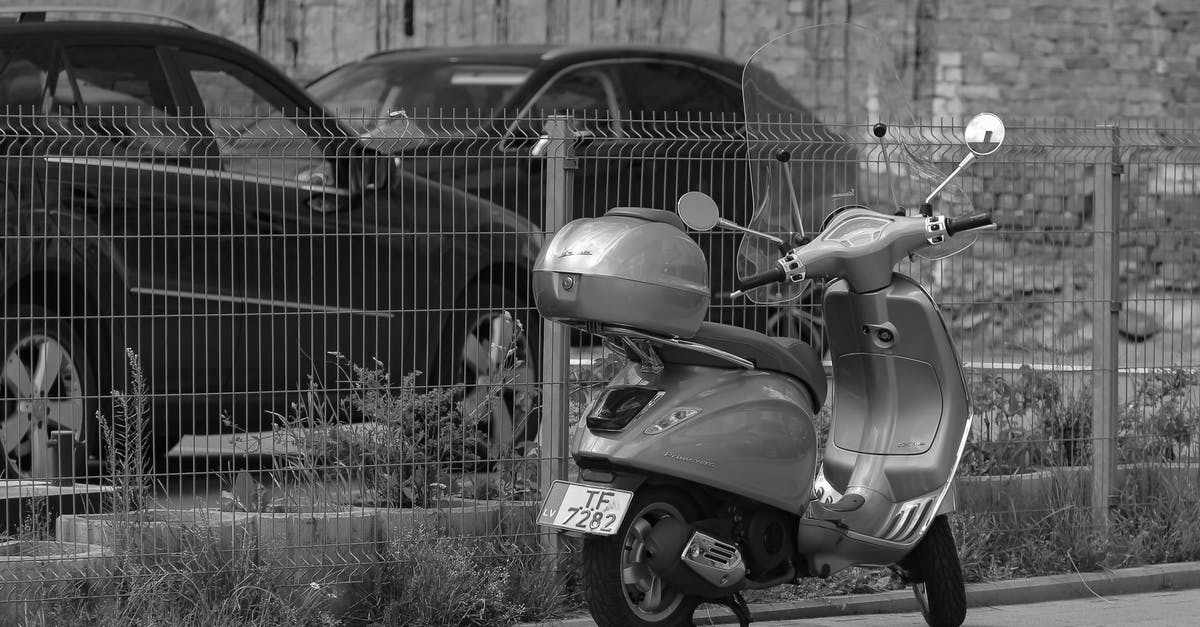 Malaysia to Papua New Guinea by motorcycle? - Modern motor scooter parked on roadside