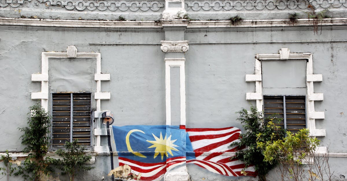 Malaysia to Thailand and again Malaysia Visit - Malaysian Flag Mural on a Wall