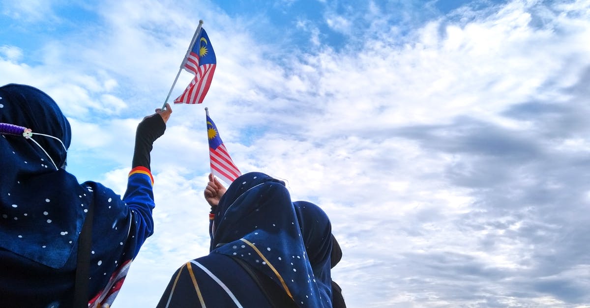 Malaysian e-Visa validity - People Holding Malaysian Flags under Blue Sky with White Clouds