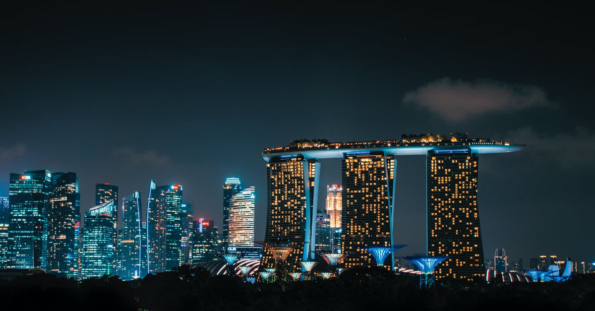 Malaysian Visa as a visitor in Singapore - City Skyline during Night Time