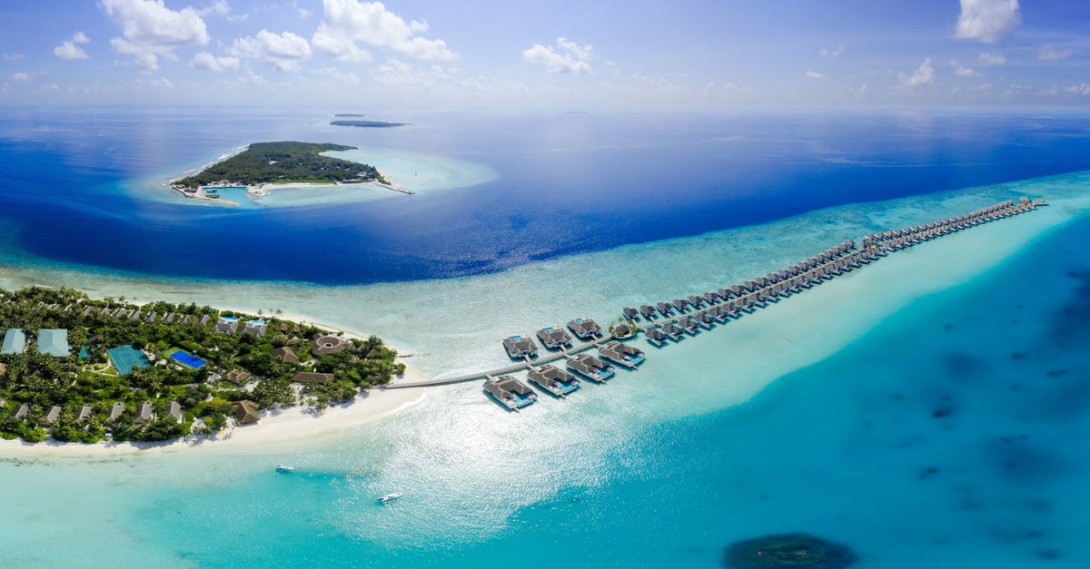 Maldives: Water villas tours - Aerial Photography of Sand Bars