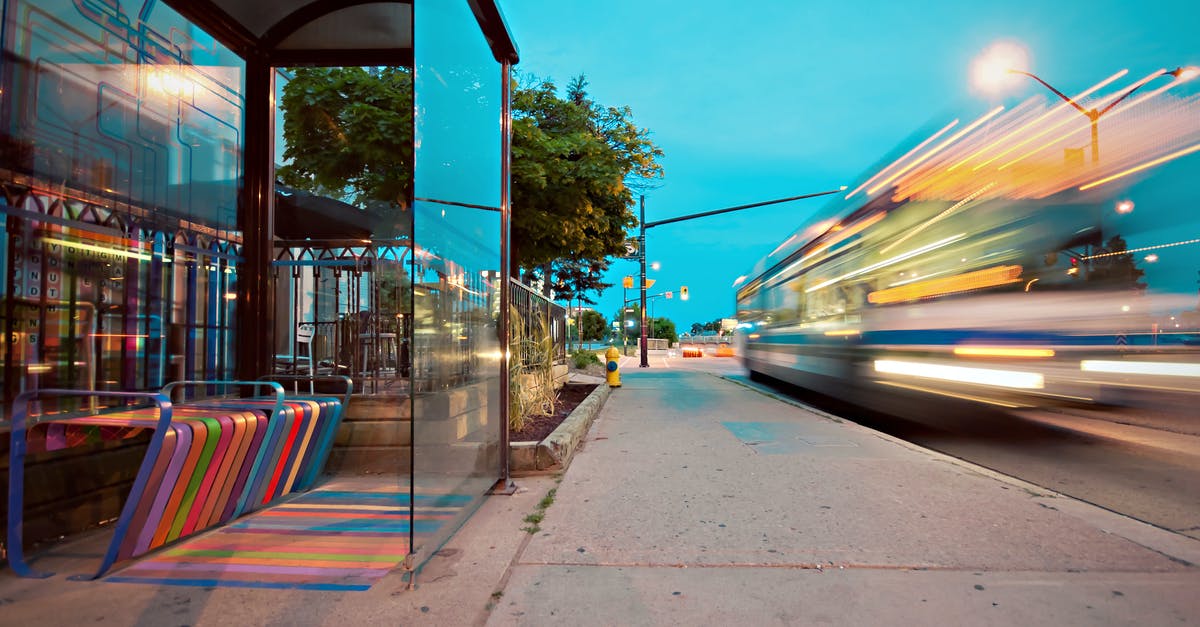 Map of bus stops for Greyhound in Canada? - Timelapse Photo of Bus Stop