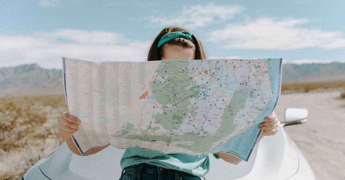 Maps with road drivability grading - Woman Looking At The Map