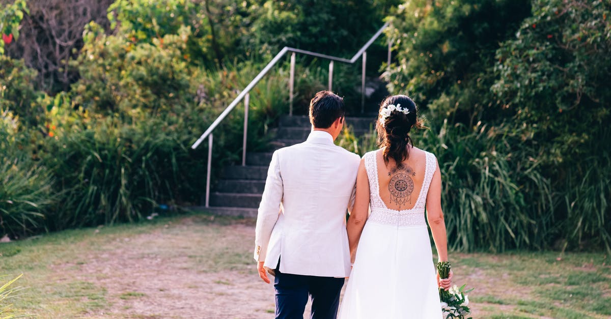 Marriage on standard visitor visa [duplicate] - Man in White Suit and Woman in White Dress Walking on Brown Dirt Road