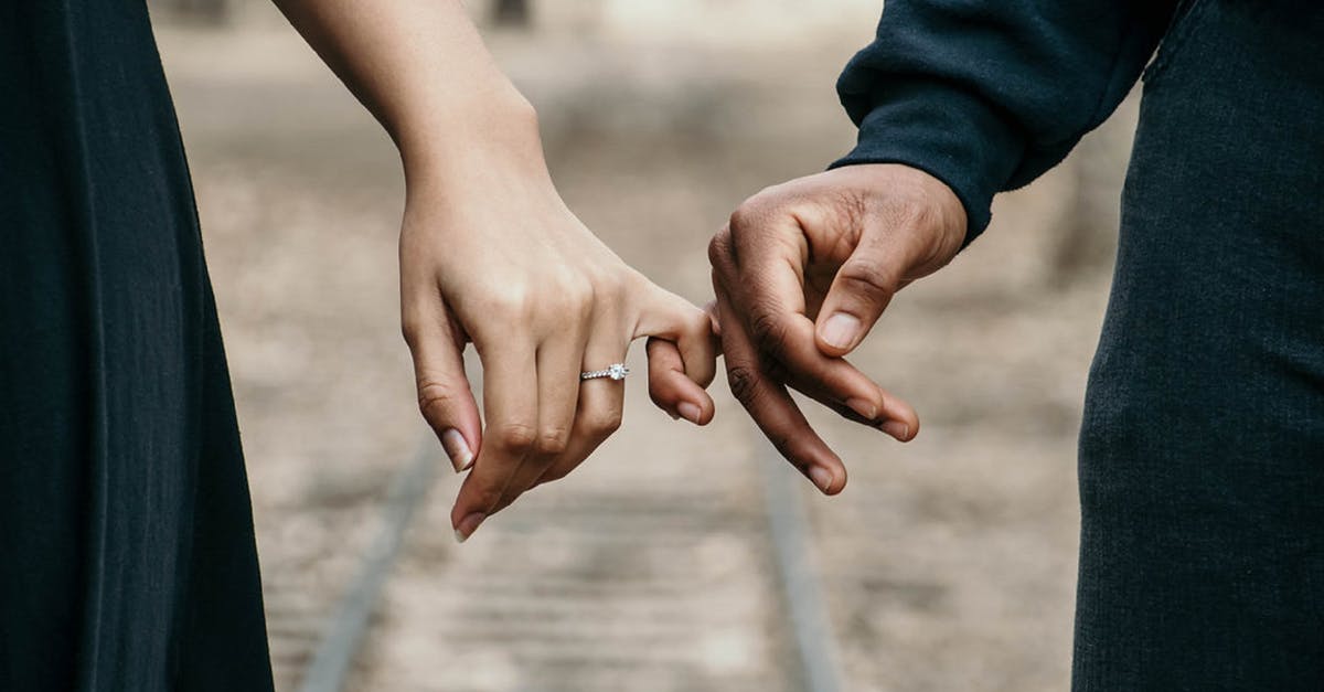 Marriage visitor visa - never met in person - Man in Black Long-sleeved Shirt and Woman in Black Dress