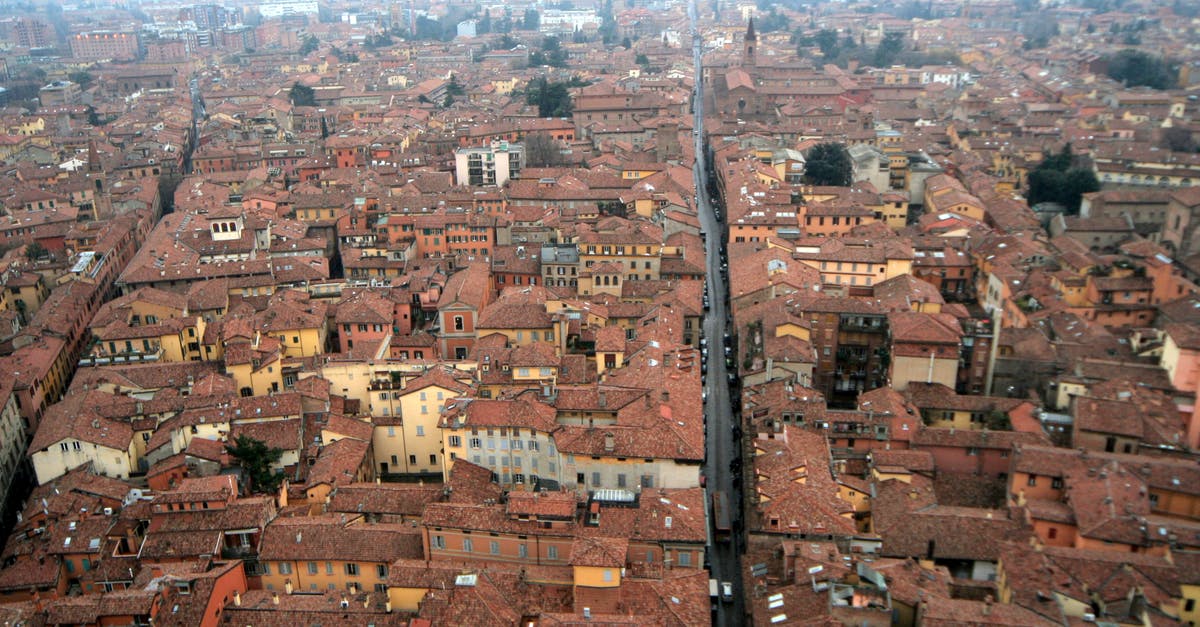 Marseille to Bologna [closed] - Free stock photo of bird s eye view, bologna, city
