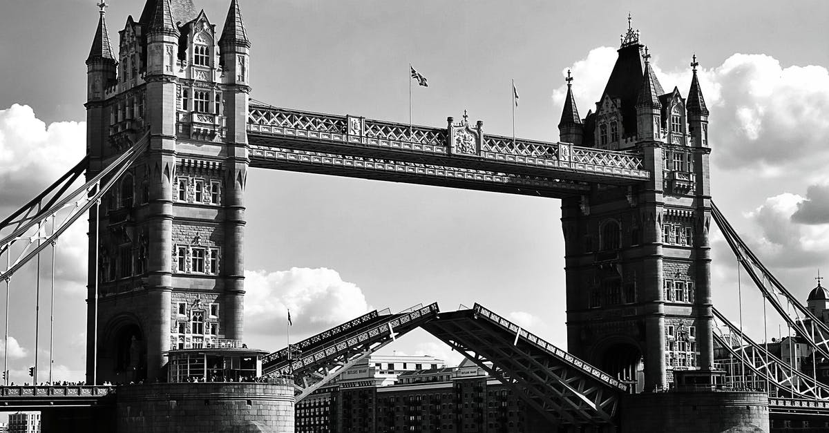 Mastercard Black travel Insurance in UK - Grayscale Photo of Tower Bridge, London