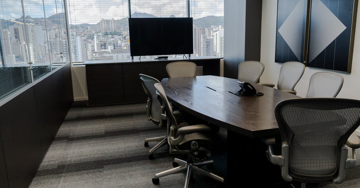 Meeting place in CDG - Interior of contemporary conference room with long table