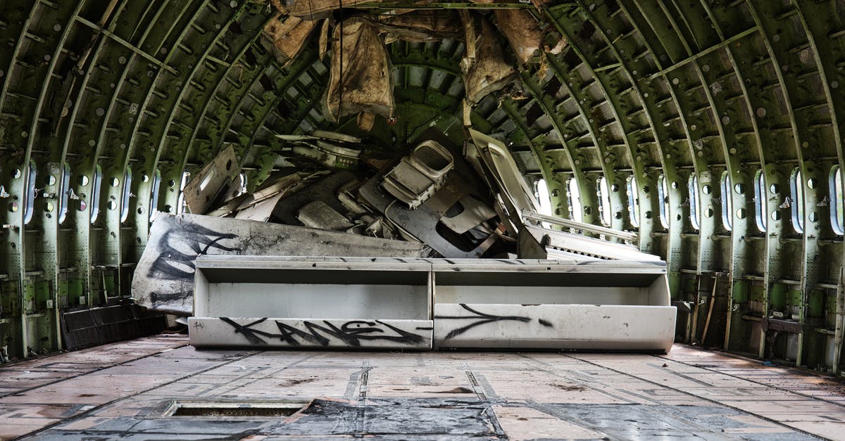 Messy airplane booking - what are my options? - Inside of an Abandoned Plane