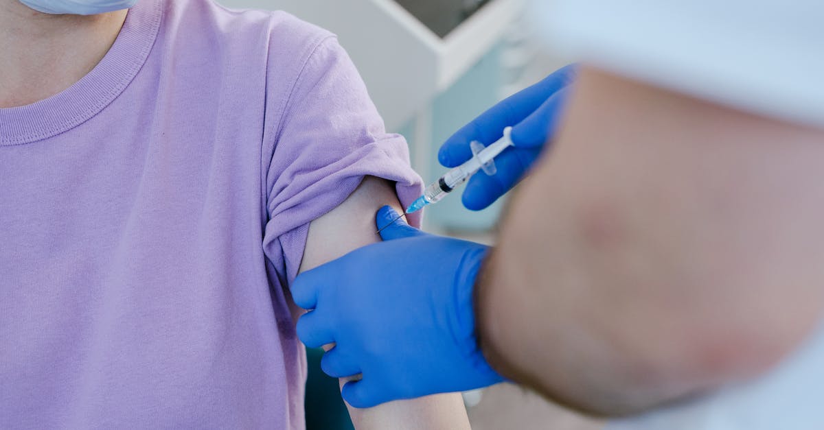 Mexican vaccine certificate to enter the EU - Person in Purple Shirt Holding Blue Plastic Tool