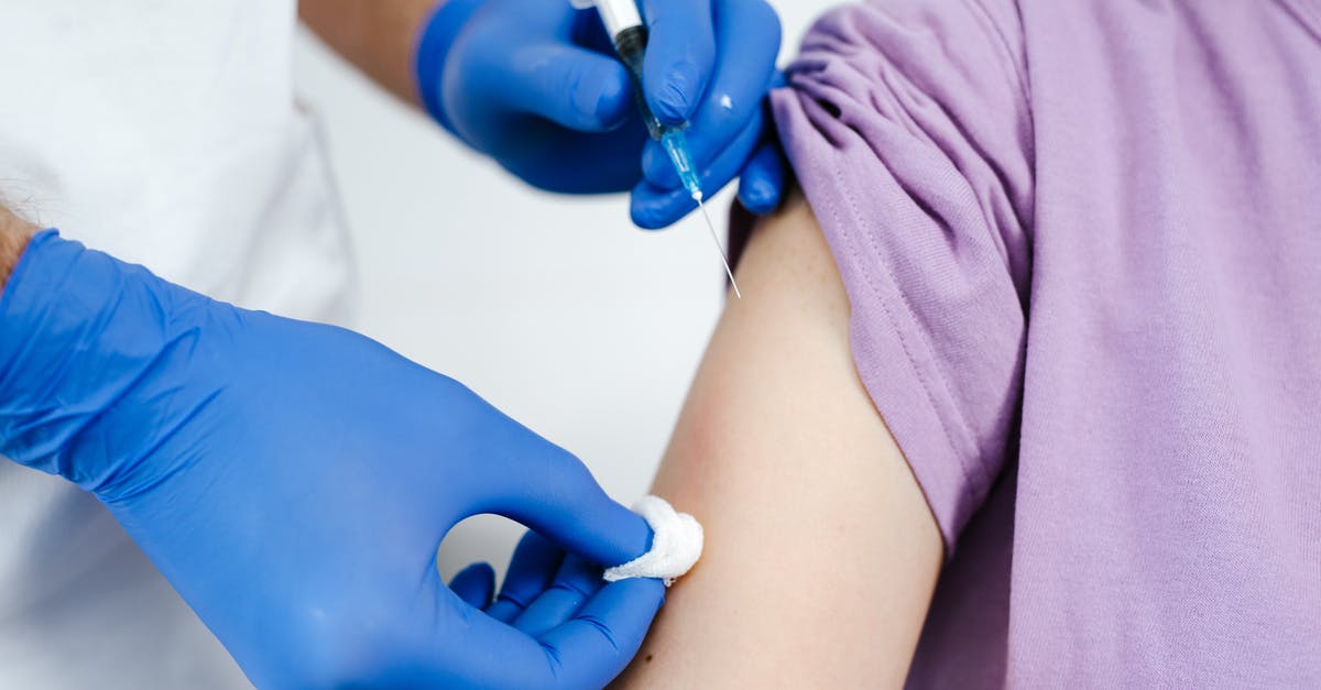 Mexican vaccine certificate to enter the EU - Person in Purple Shirt Holding Blue Plastic Tool