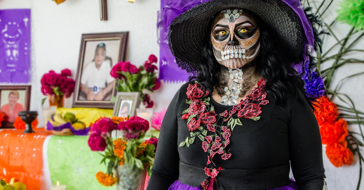 Mexican visa for Finnish residence permit holder - Woman in Black Long Sleeve Shirt Wearing Purple and Black Floral Headdress