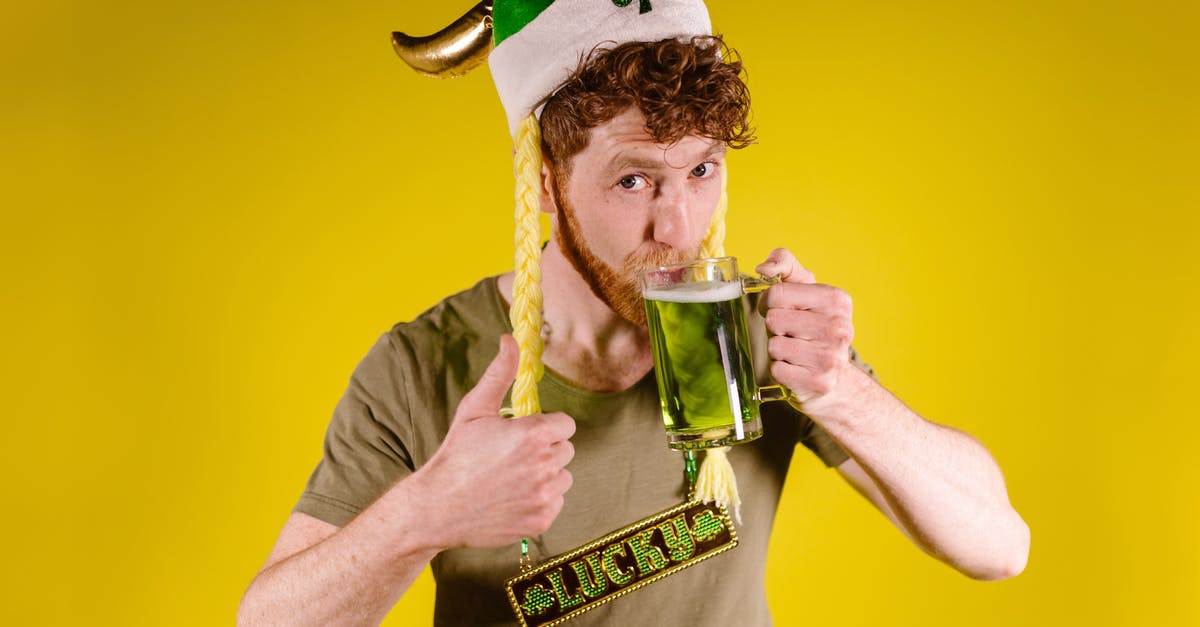 Minor drinking in Canada - A Man Drinking Beer from a Glass