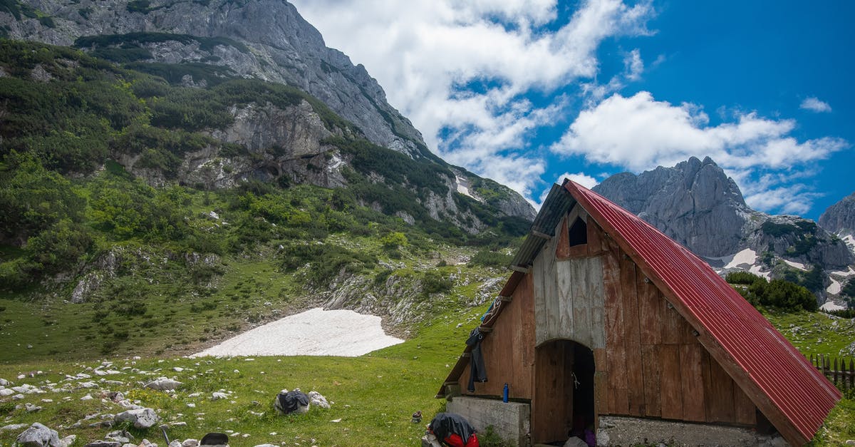 Montenegro accommodations in August - Brown Wooden House Near Green Mountain Under White Clouds