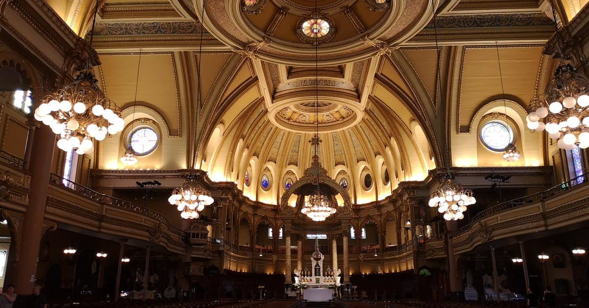 Montreal - tips to avoid troubles with Immigration - Interior of the Saint-Jean-Baptiste Catholic Church in Montreal, Canada 