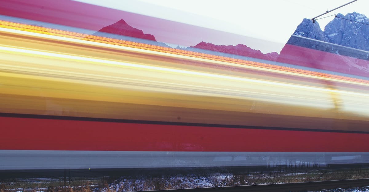 Moving Germany from Belgium [closed] - Speeding Train Time Lapse Photo