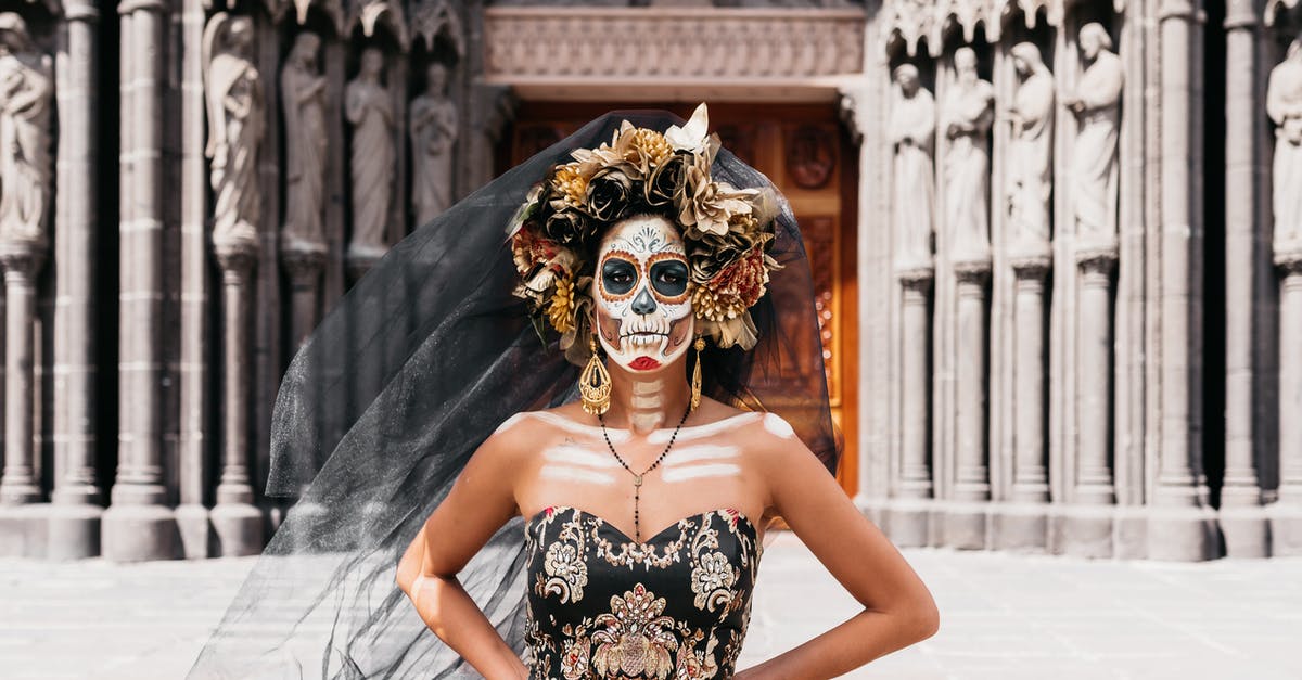 Multiple visits to Mexico during 90 day VWP - Woman in Makeup and Costume to Celebrate the Day of the Dead in Mexico 